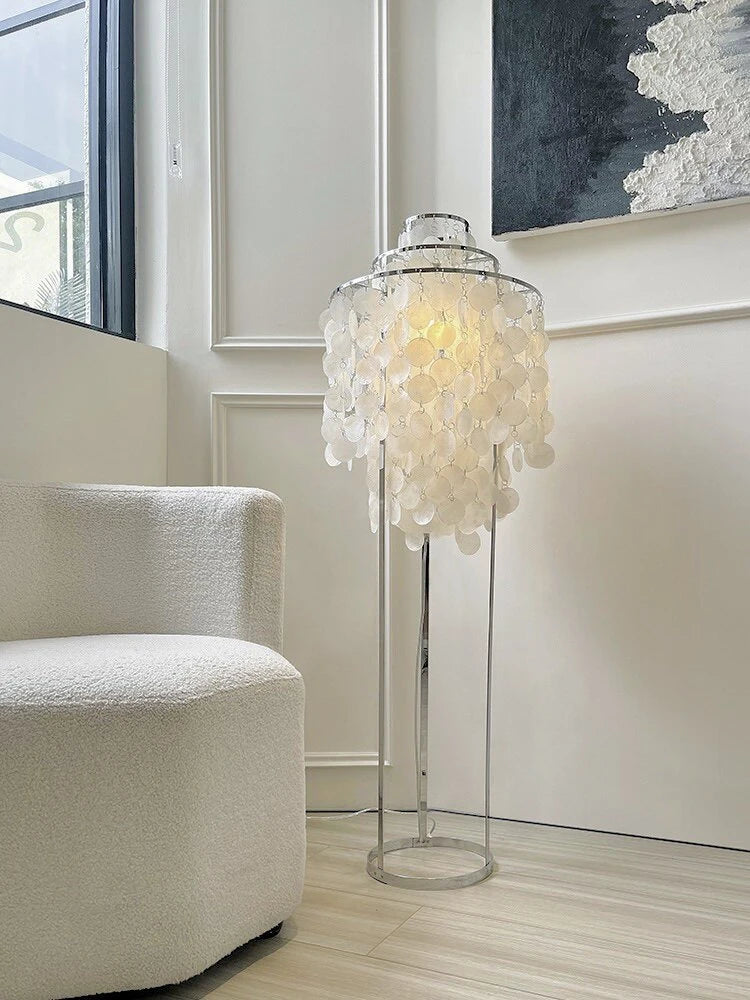 Modern Nordic Minimalist LED Floor Lamp Adjustable Height Standing Light for Living Room Bedroom