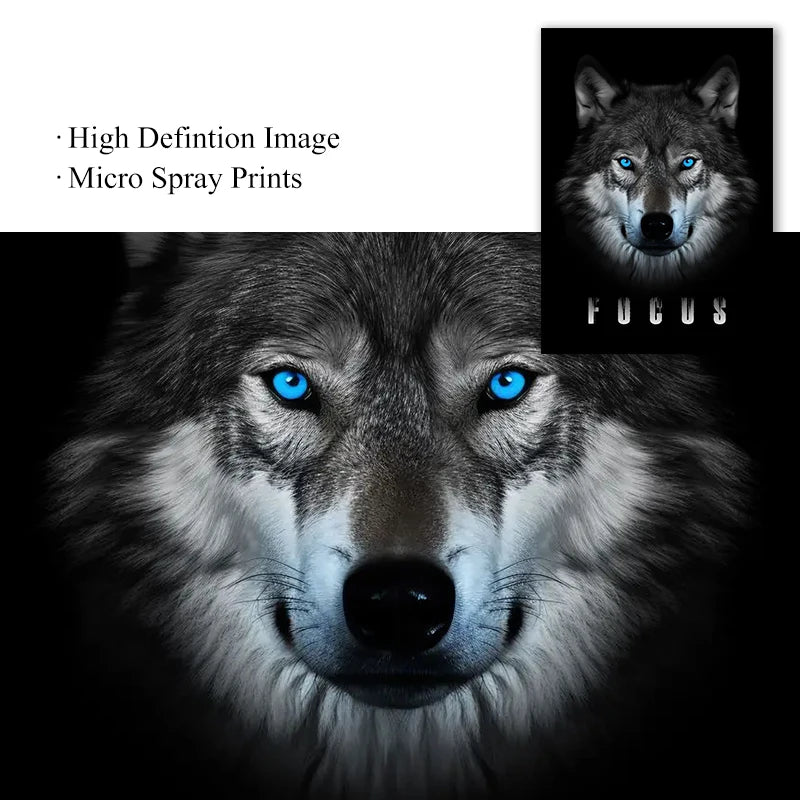 Modern Animal Motivational Canvas Painting Poster for Home Decor