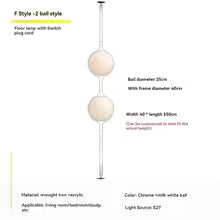 Nordic Minimalist Ball Bedside LED Floor Lamp Ceiling Chandelier Art Hanging Pendant Light Home Decor