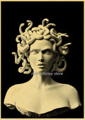 Retro Sculpture Canvas Art Poster Print for Living Room Wall Decor
