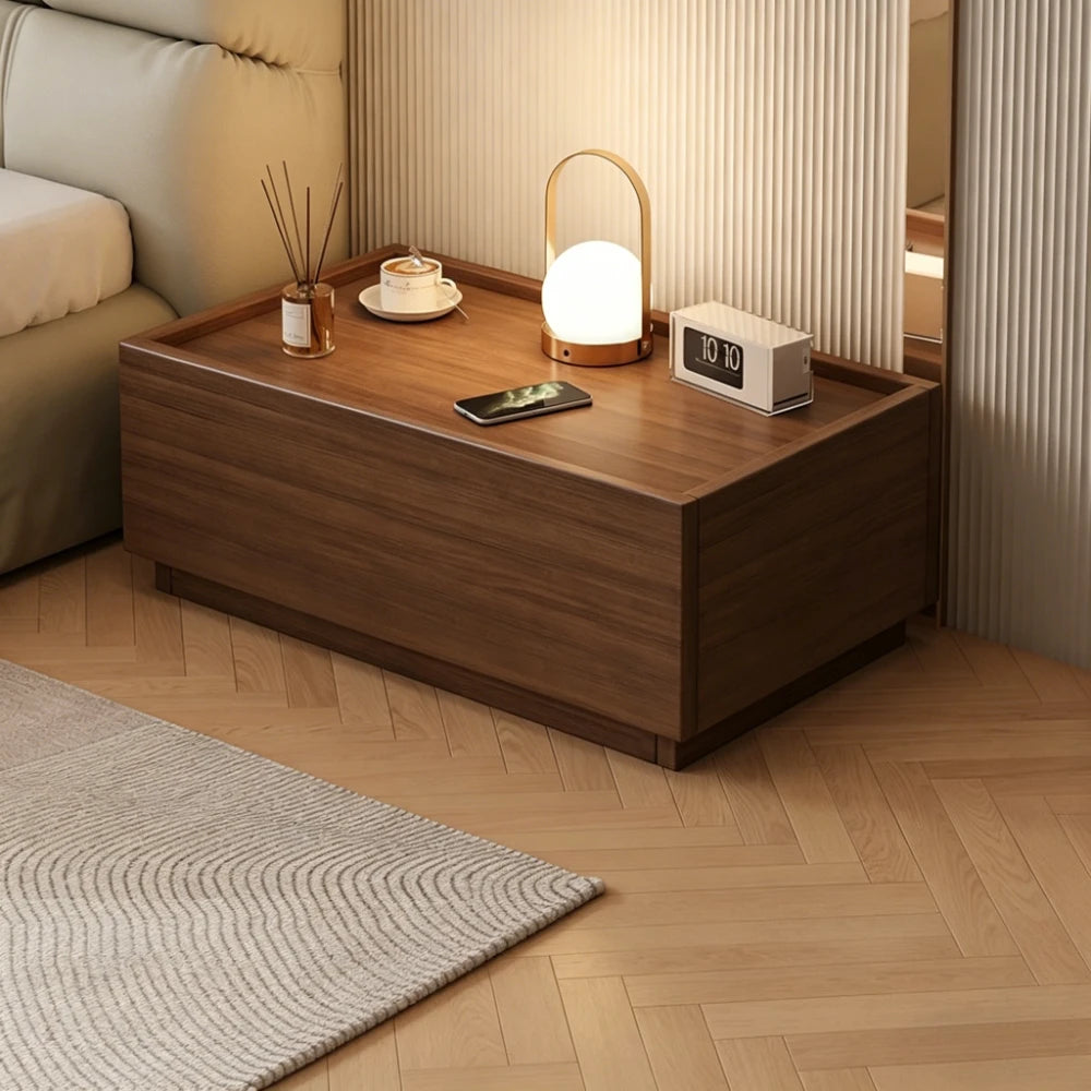 Modern Bedside Table with Storage Free Combination Nightstand Accent Cabinet for Bedroom