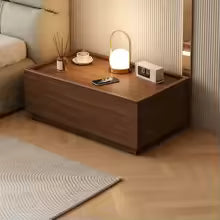 Modern Bedside Table with Storage Free Combination Nightstand Accent Cabinet for Bedroom