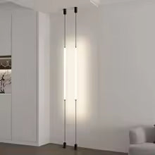 Italian Minimalist Hotel Decor Floor Lamp Designer Background Wall Bedroom Headboard Line Ceiling Light Home Chandelier