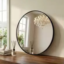 Modern Round Wall Hanging Mirror for Home Decor