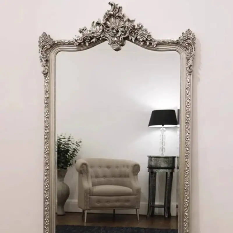 Modern Luxury Full Body Floor Mirror Standing Ornament for Home Decor