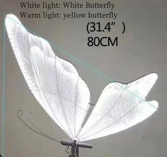 Romantic Butterfly LED Lace Chandelier for Wedding Party Stage Decoration