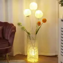 Modern Rattan Floor Lamp Standing Decorative Lighting for Living Room Bedroom Home Decor