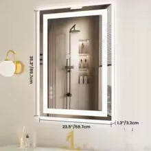 Modern Minimalist LED Bathroom Vanity Mirror for Living Room