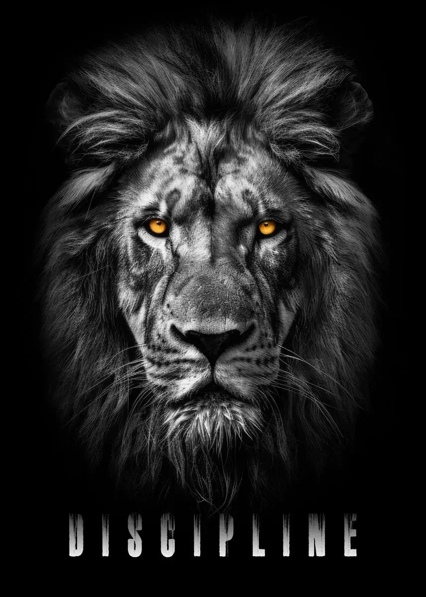 Modern Animal Motivational Canvas Painting Poster for Home Decor