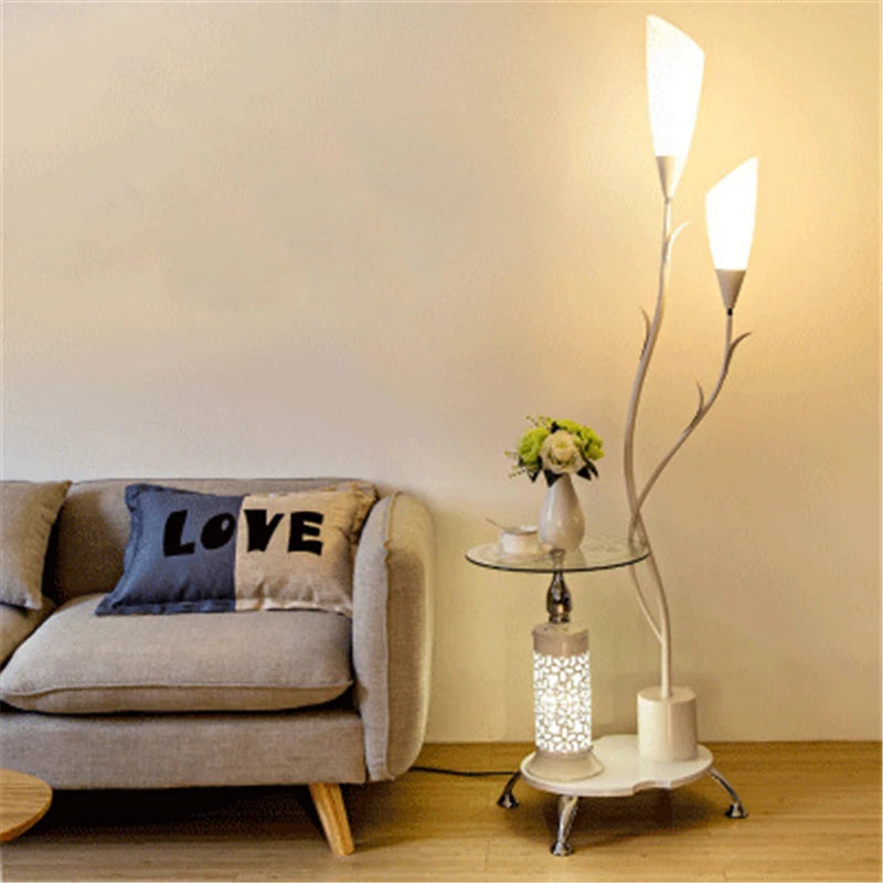 Modern Nordic LED Flower Floor Lamp for Living Room Bedroom Study