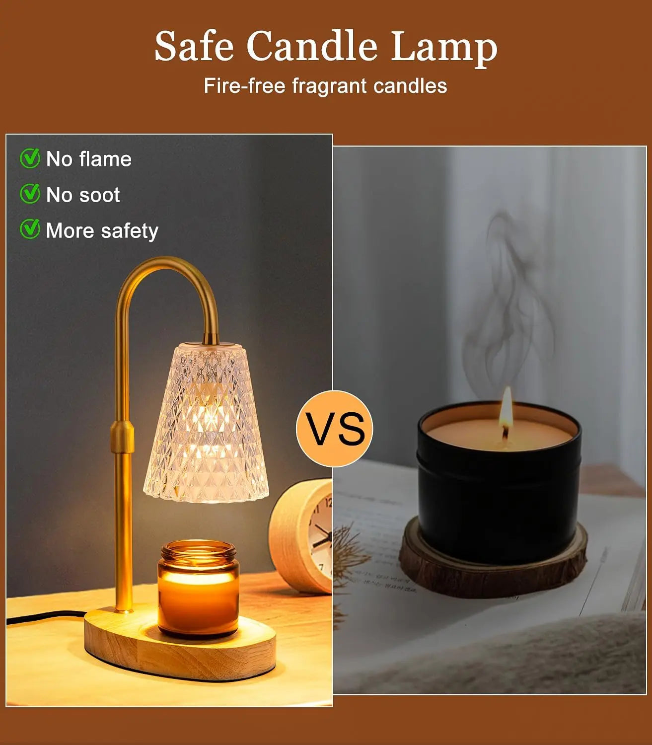 Timer Dimmable Candle Warmer Lamp Home Decor
