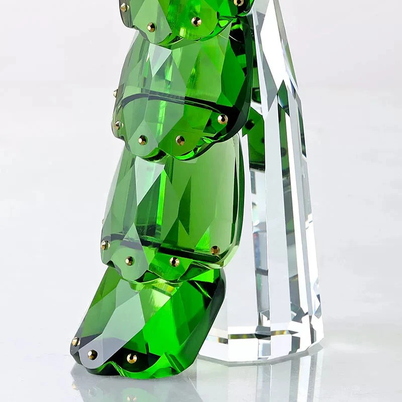 Modern Crystal Peacock Sculpture Tabletop Figurine for Home Decor
