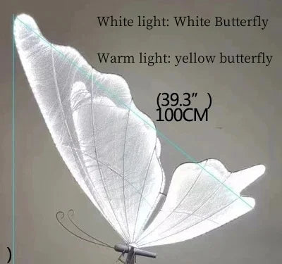 Romantic Butterfly LED Lace Chandelier for Wedding Party Stage Decoration