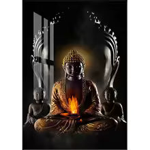 Modern Buddha Canvas Painting Poster for Home Decor