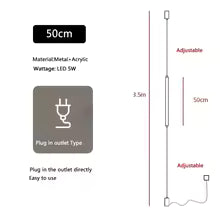 Italian Minimalist Hotel Decor Floor Lamp Designer Background Wall Bedroom Headboard Line Ceiling Light Home Chandelier
