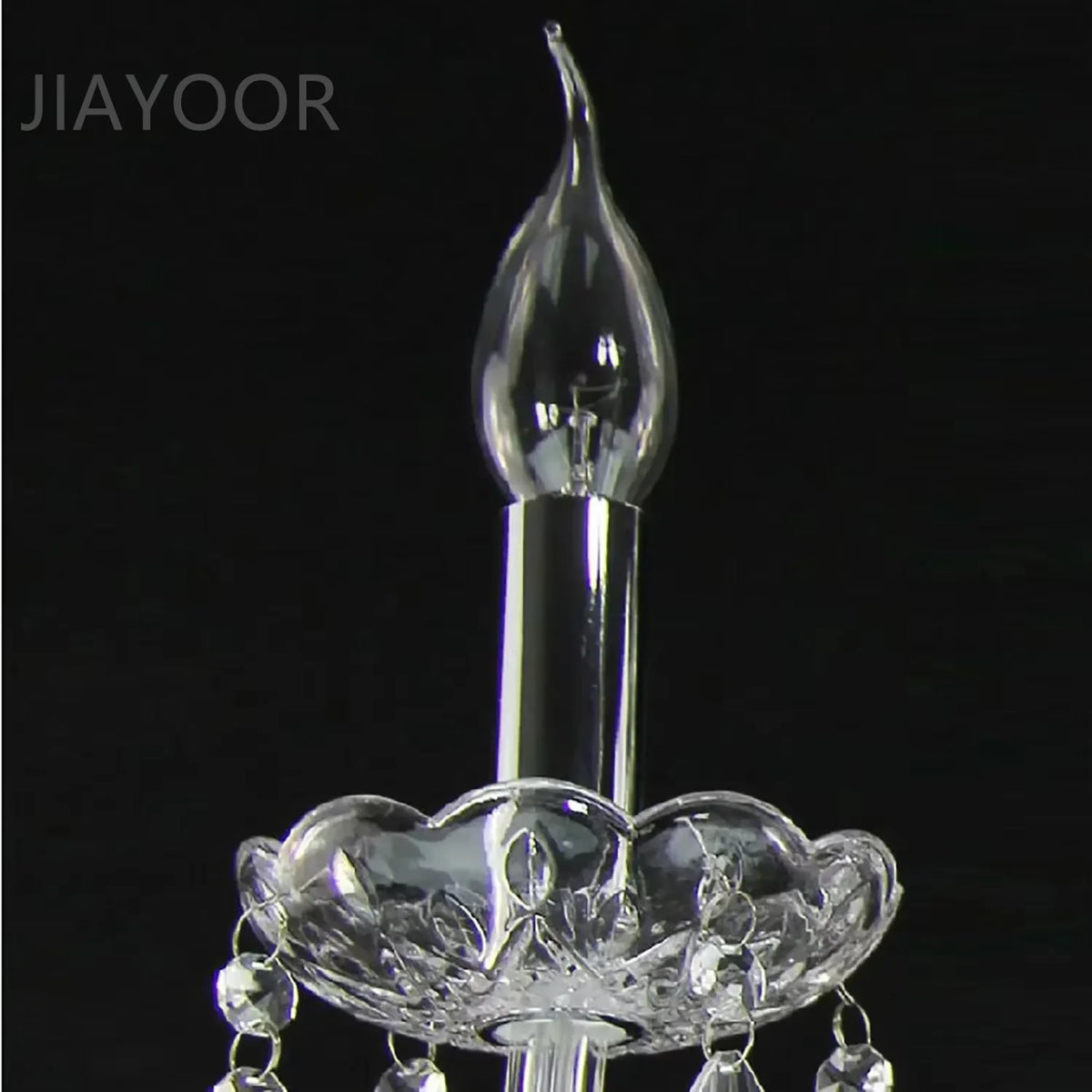 Luxury Crystal Floor Lamp with LED Bulbs for Living Room Bedroom