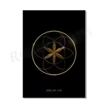 Sacred Geometry Golden Ratio Canvas Painting Poster for Home Decor