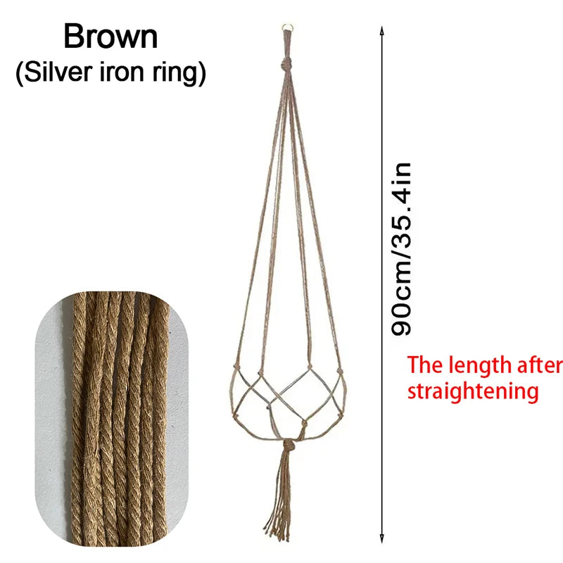 Creative Macrame Suspension Plant Pot Hanging Basket for Home Decor