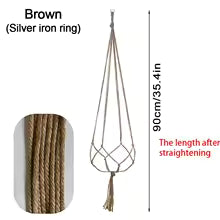 Creative Macrame Suspension Plant Pot Hanging Basket for Home Decor