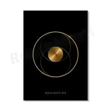 Sacred Geometry Golden Ratio Canvas Painting Poster for Home Decor