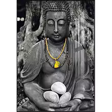 Modern Buddha Canvas Painting Poster for Home Decor