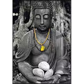 Modern Buddha Canvas Painting Poster for Home Decor