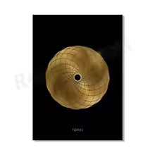 Sacred Geometry Golden Ratio Canvas Painting Poster for Home Decor