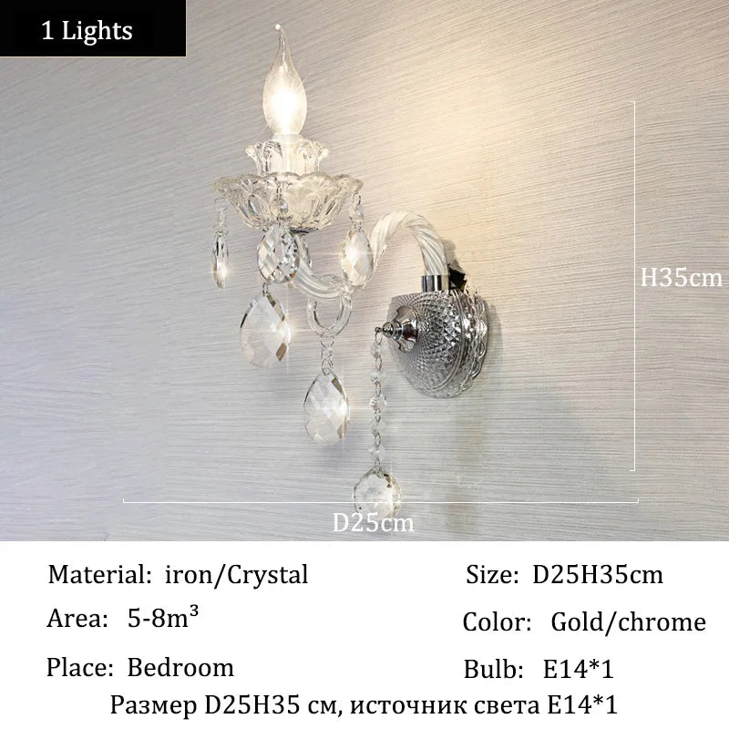 Luxury Crystal LED Ceiling Pendant Light for Living Room Villa