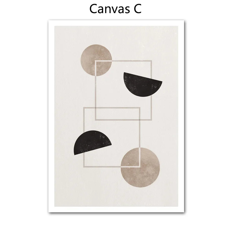 Abstract Color Block Canvas Poster for Bedroom Living Room