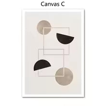 Abstract Color Block Canvas Poster for Bedroom Living Room