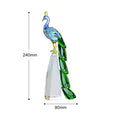 Modern Crystal Peacock Sculpture Tabletop Figurine for Home Decor