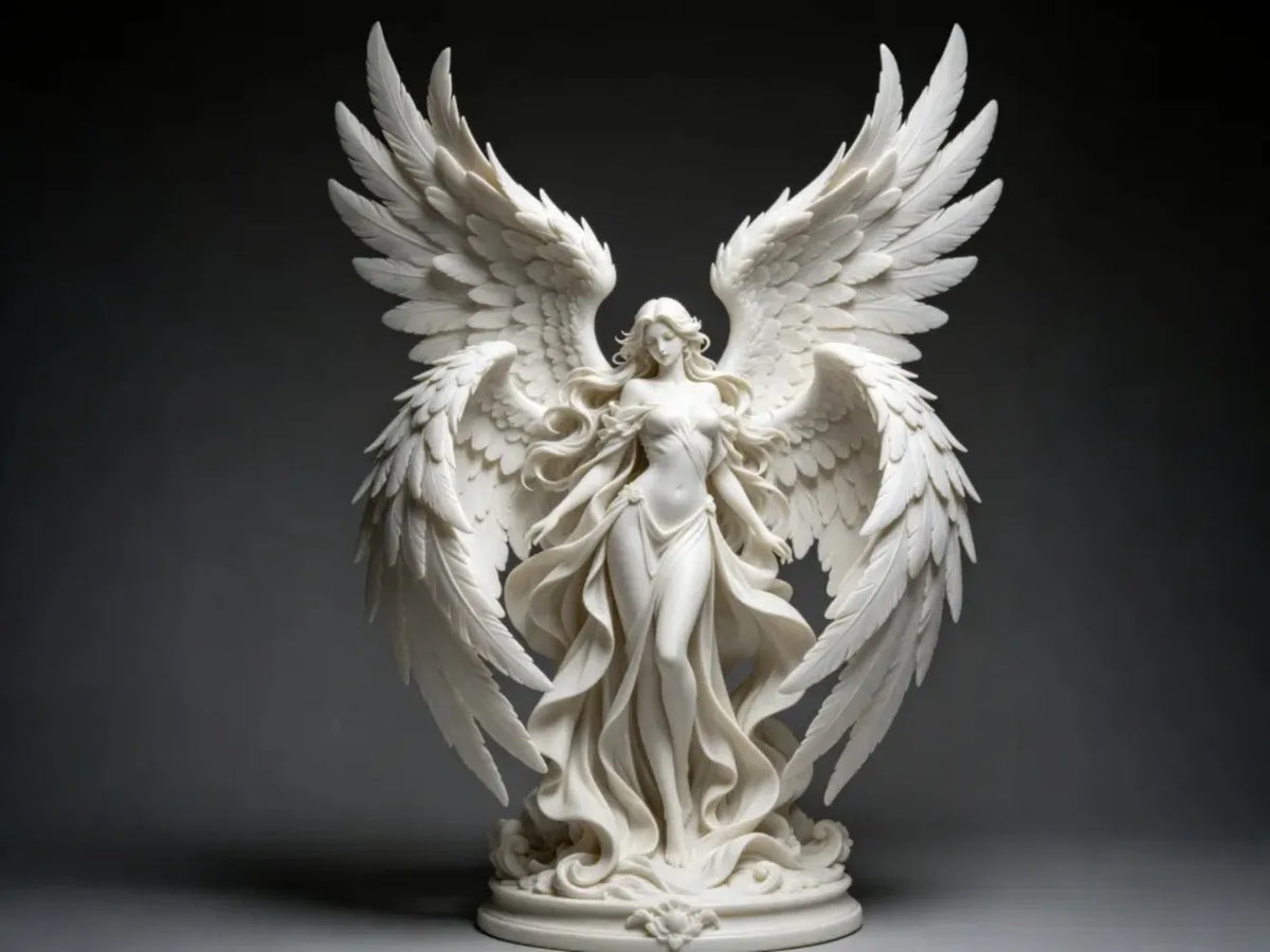 Modern Luxury Angel Goddess Sculpture Tabletop Ornament for Home Decor