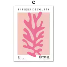Minimalist Bauhaus Matisse Angel Canvas Wall Art Poster for Living Room