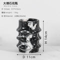 Modern Marble Small Flower Vase Decorative Desktop Display Ornament