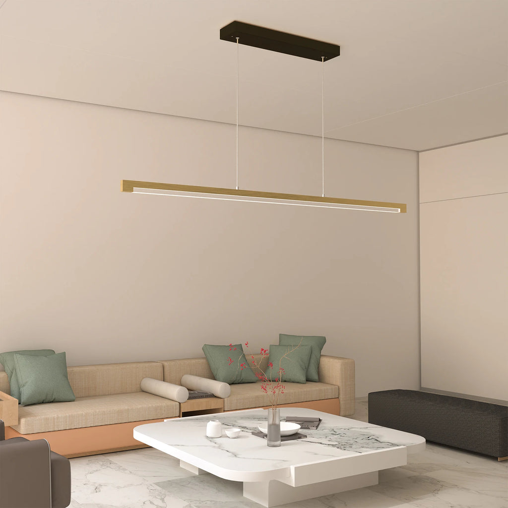 Modern 140 cm Linear LED Pendant Light Dimmable CCT Kitchen Island Chandelier