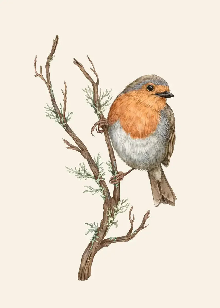 Retro Animal Garden Birds Canvas Painting Poster for Home Decor