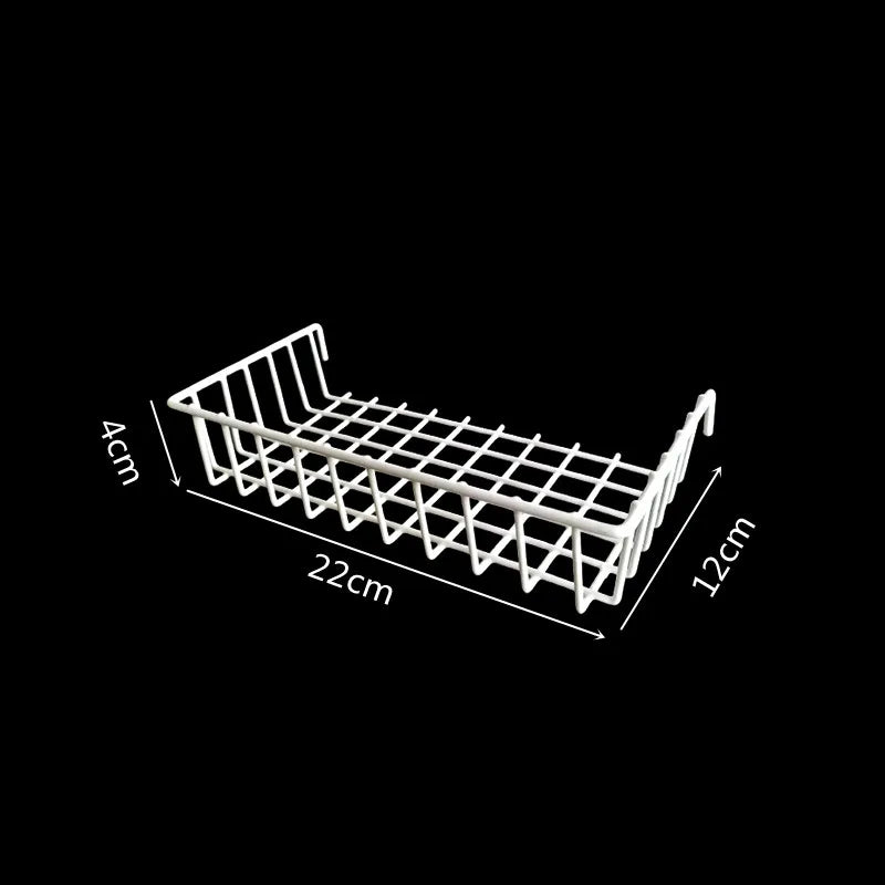 Modern Nordic Iron Grid Storage Basket Hanging Rack for Home Decor