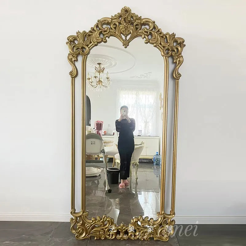 Modern Luxury Full Body Standing Floor Mirror for Living Room