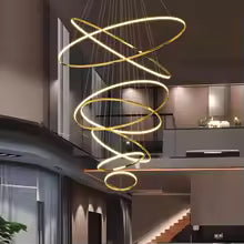 Nordic Metal Multi-Light LED Pendant Chandelier for Living Room Dining Room