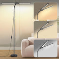 Modern LED Floor Lamp 3 Color Modes 10 Brightness Adjustable Flexible Gooseneck USB Standing Lamp for Living Room Reading Study Workbench