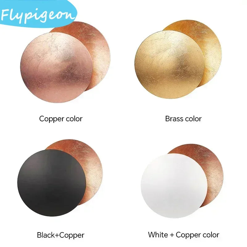 Modern 25 cm Rotatable Solar Eclipse Wall Lamp for Bedroom Living Room Light