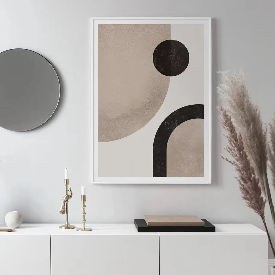 Abstract Color Block Canvas Poster for Bedroom Living Room