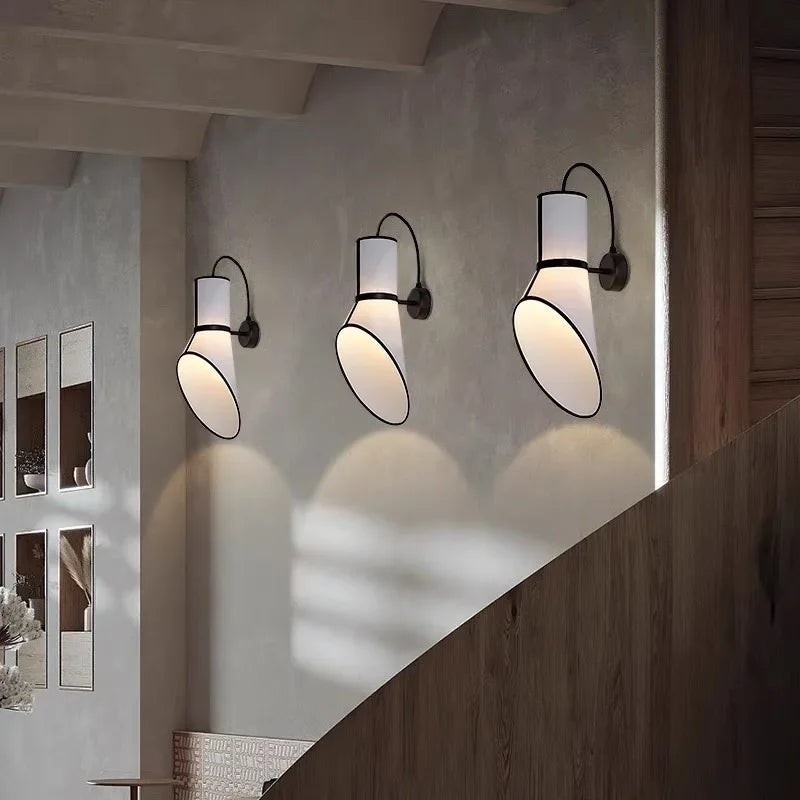Nordic Fabric Horn Pendant Lamp Modern Chandelier