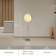 Nordic Minimalist Ball Bedside LED Floor Lamp Ceiling Chandelier Art Hanging Pendant Light Home Decor