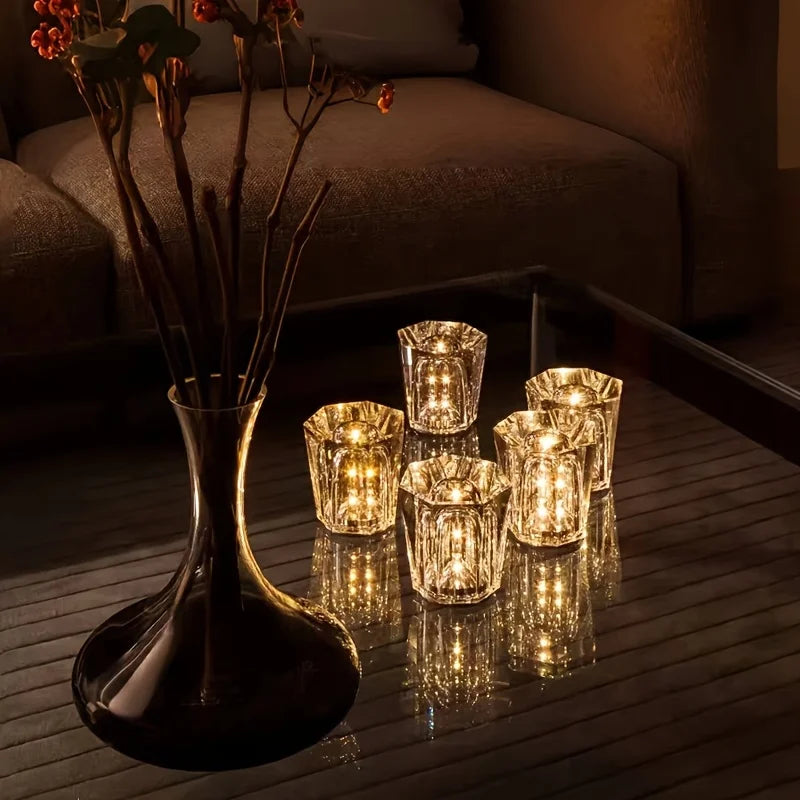 LED Table Lamp USB Rechargeable Cordless Stepless Dimming Warm White