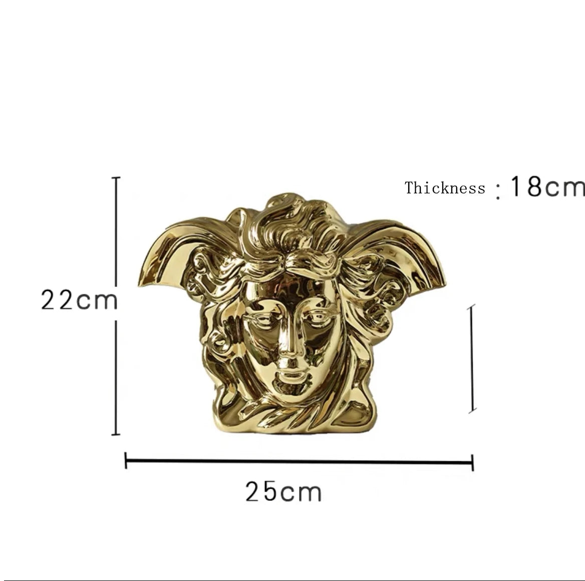 Modern Luxury Electroplating Ceramic Flower Vase Tabletop Ornament for Home Decor