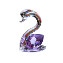 Modern Resin Crystal Swan Sculpture Tabletop Ornament for Home Decor