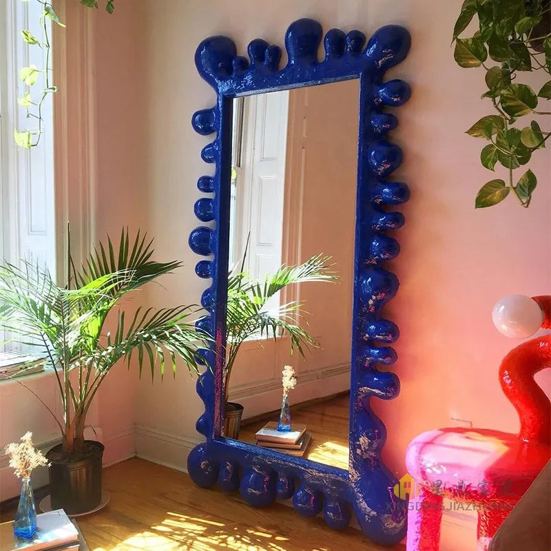 Nordic Luxury Full Length Floor Standing Mirror for Home Decor