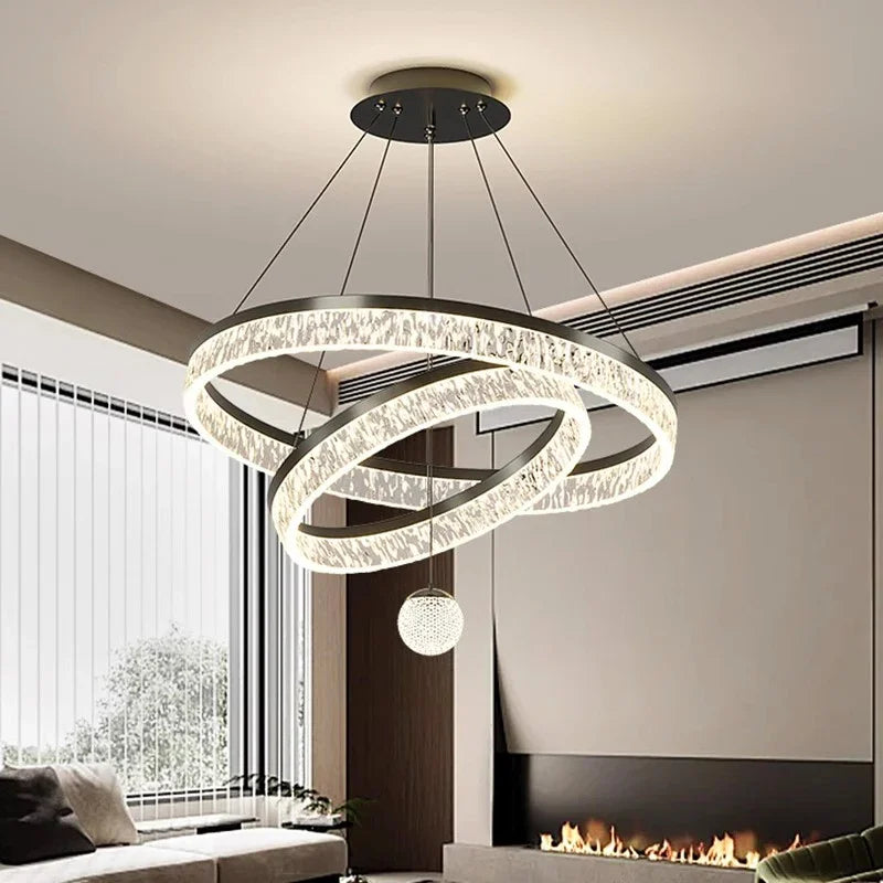 Modern LED Pendant Light Adjustable Hanging Lamp Living Room Dining Table Home Decor Indoor Lighting