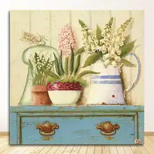 Nordic Flower Watercolor Canvas Painting Poster for Home Decor